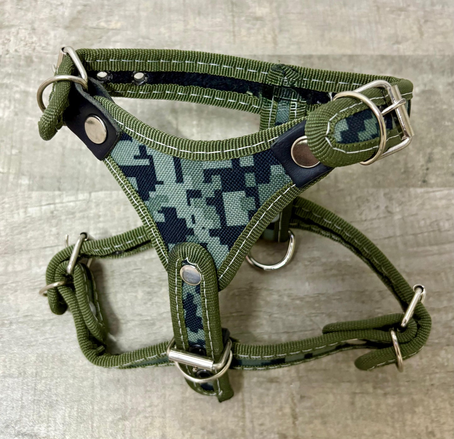 Pechera, Caninos y Felinos, Camuflaje verde (1pieza)