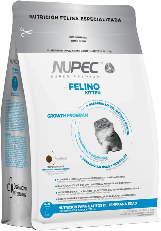 Croquetas, Felino, NUPEC, Kitten (3kg)