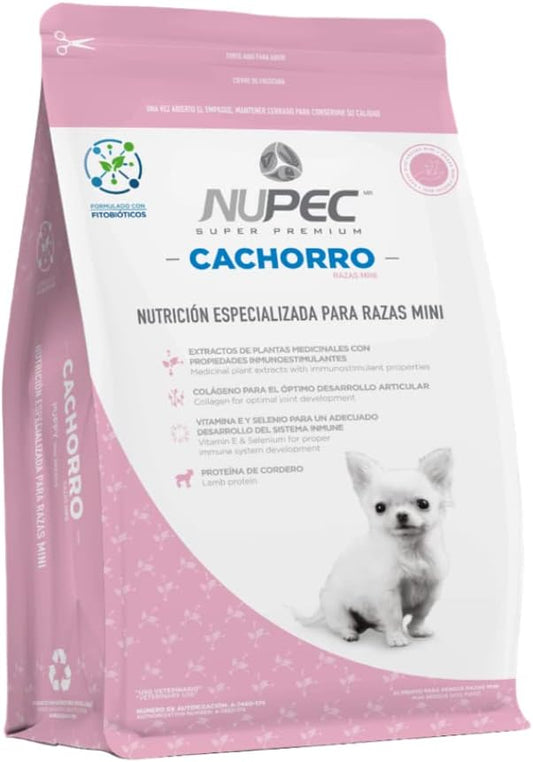 Croquetas, Caninos, NUPEC, Cachorro razas mini (1kg)