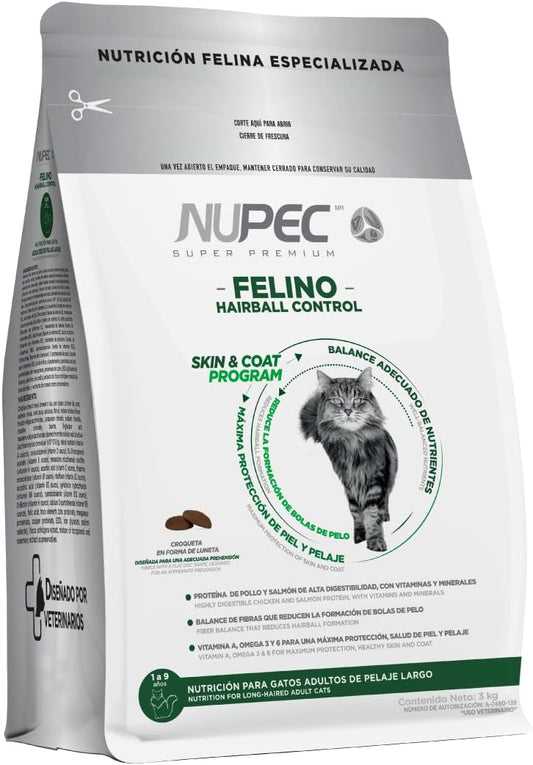 Croquetas, Felino, NUPEC, Hairball control (1.5kg)