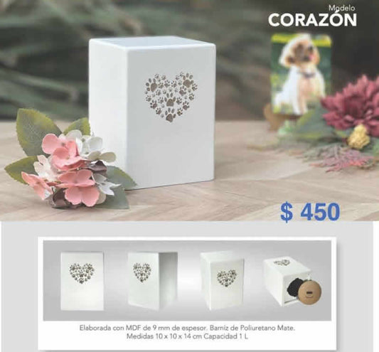 Urnas, Corazón (1pieza)