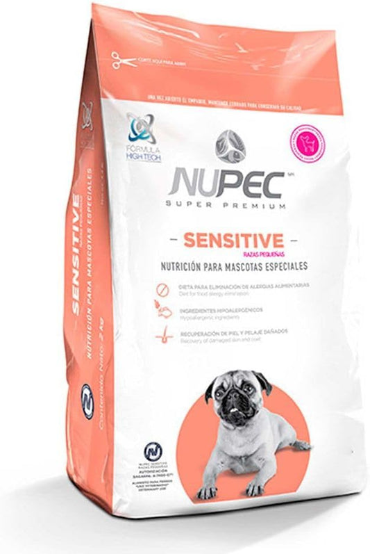 Croquetas, Caninos, NUPEC, Sensitive razas pequeñas (2kg)