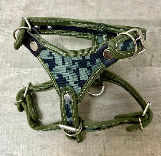 Pechera, Caninos y Felinos, Camuflaje verde (1pieza)