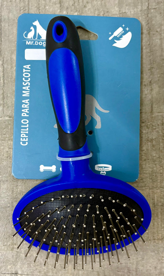 Cepillo, Caninos y Felinos, Azul con negro (1pieza)